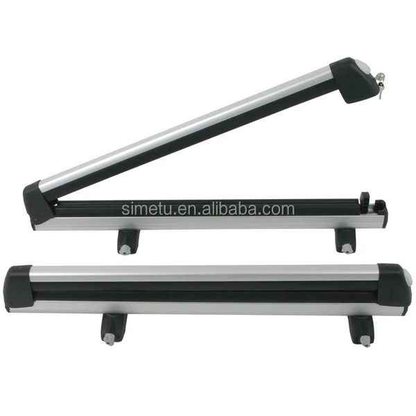 Алюминиевый багажник для лыж на крыше автомобиля