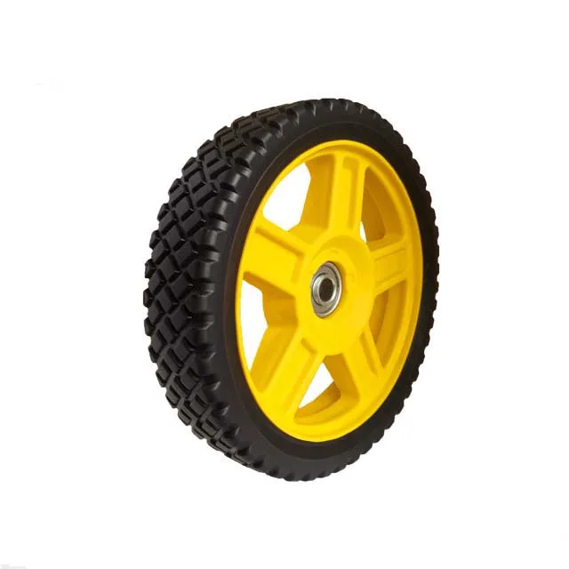 12 inch garden cart wheel/300mm garbage bin wheel/big wheel plastic wheelbarrow