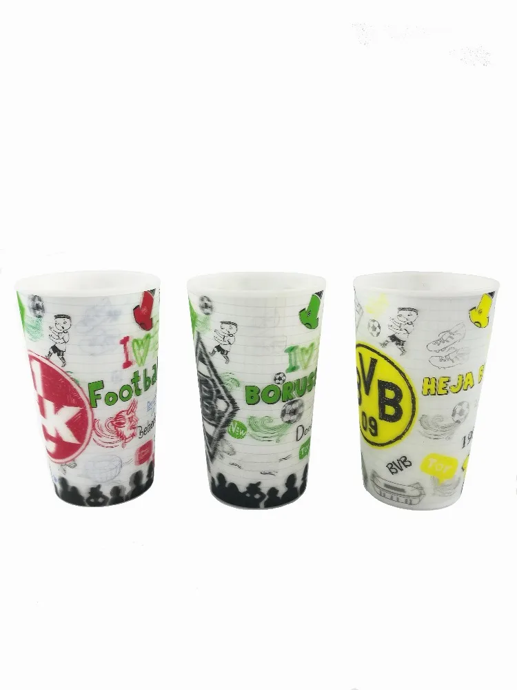 PP material 3d lenticular plastic cup with full colour printing