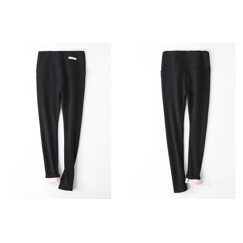 
Winter Velvet Pants For Pregnant Women Maternity Leggings Warm Clothes Thickening Pregnancy Trousers 