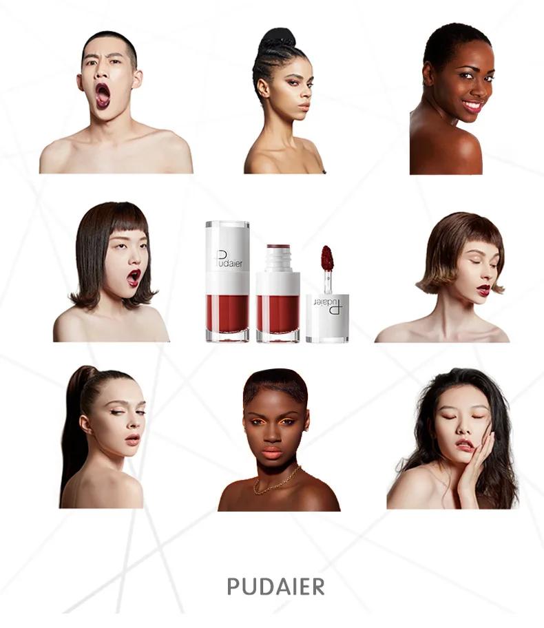 16 Colors Long Lasting  Waterproof  Private Label Candy Color  Mini Matte  Liquid Lipstick