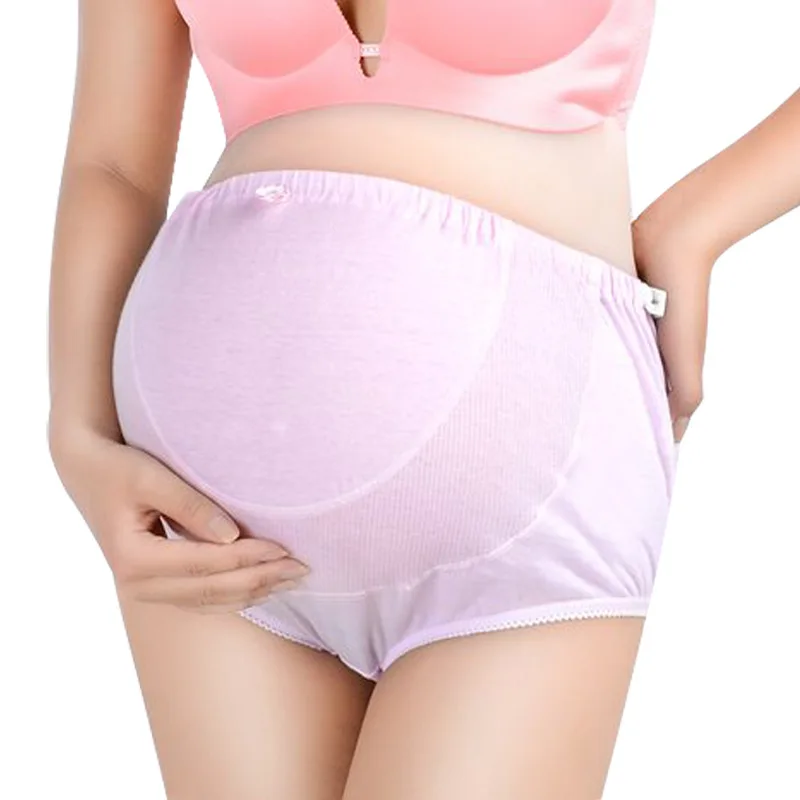 MOQ 1PC 2019 Cotton Explosion Models High Waist Underwear Elastic Adjustable Stomach Lift Large Size Women Maternity Panties