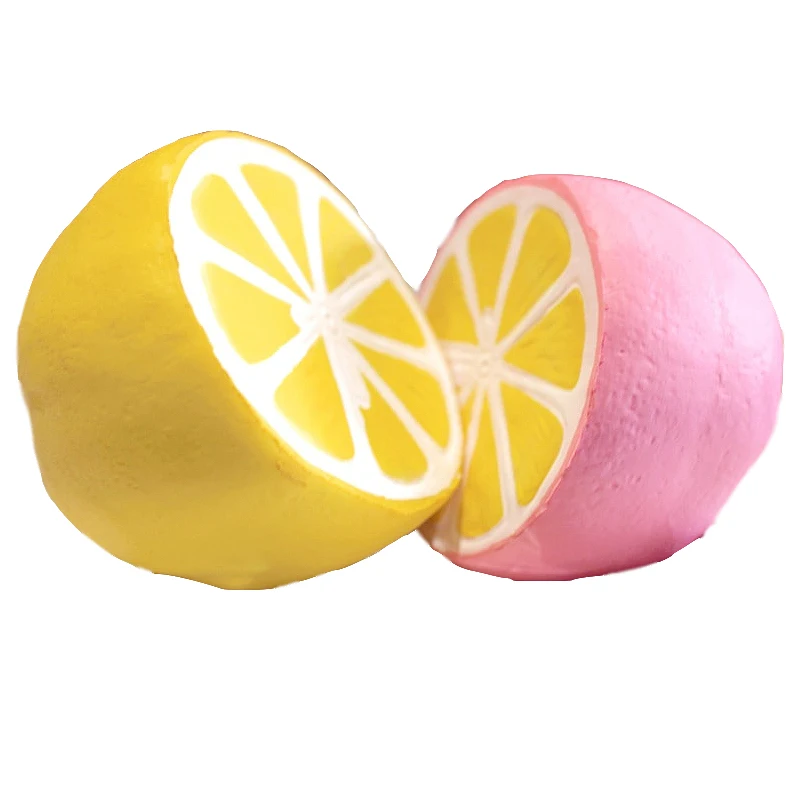 SQUISHY TOY jumbo giant pu foam SQUISHIES wholesale slow rising lemon custom foam squishy