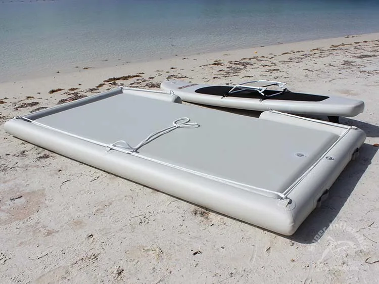 Float Fishing Dock Mattress Platform, Inflatable Floating Dock Boat Water Platform