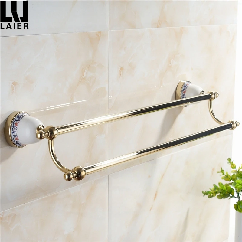 
Gold plated luxury bath hardware paper towel holder bathroom accessories set 
