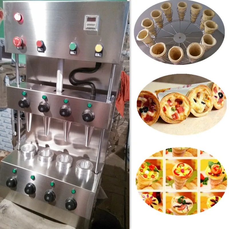 Automatic Pizza Cone Machine Commercial Food Snack Display Pizza Cone Oven Production Line Bakery Equipment