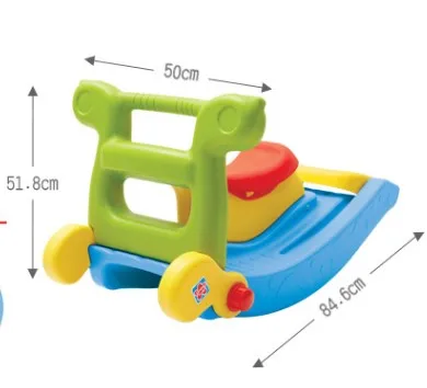 Family indoor multi-functional baby folding mini slide and rocking horse day care center kids toy for sale