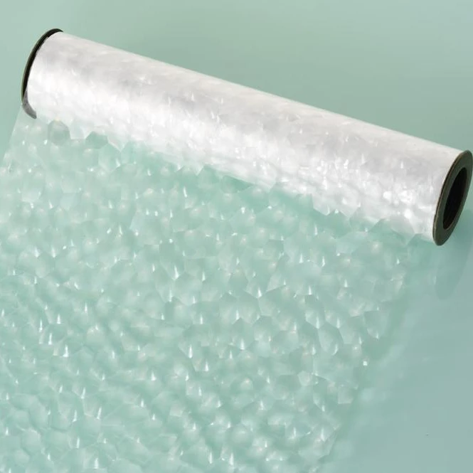 wenzhou hongda BOPP papel de regalo packing material transparent holographic film 3D lens film gift wrap flower wrapping roll