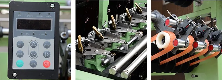 Professional 12/16 varitex and muller needle loom+swivel fabric weaving machine