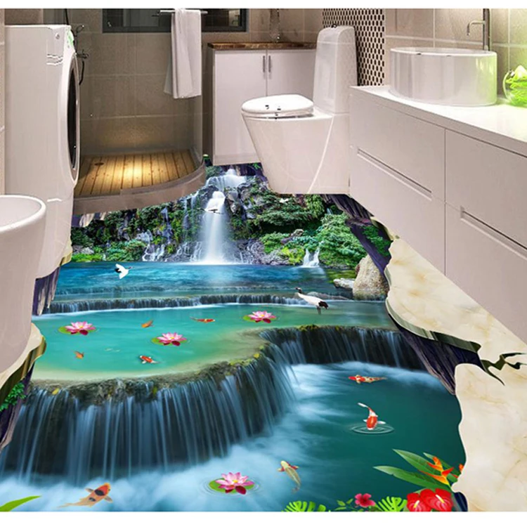 hot selling vinyl adhesive label,water proof vinyl custom sticker,3d pvc floor sticker