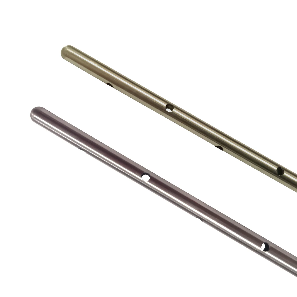 OEM service stainless steel sensor close end tube through holes