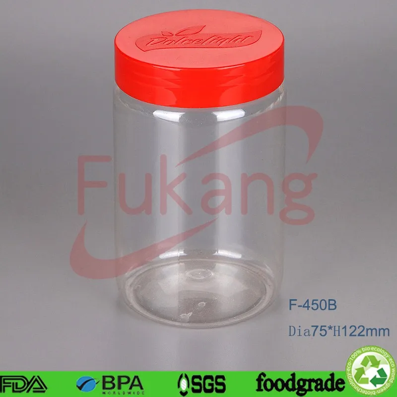 empty small oyster chocolate sauce bottle 500g empty plastic spice packing jar for chilli powder