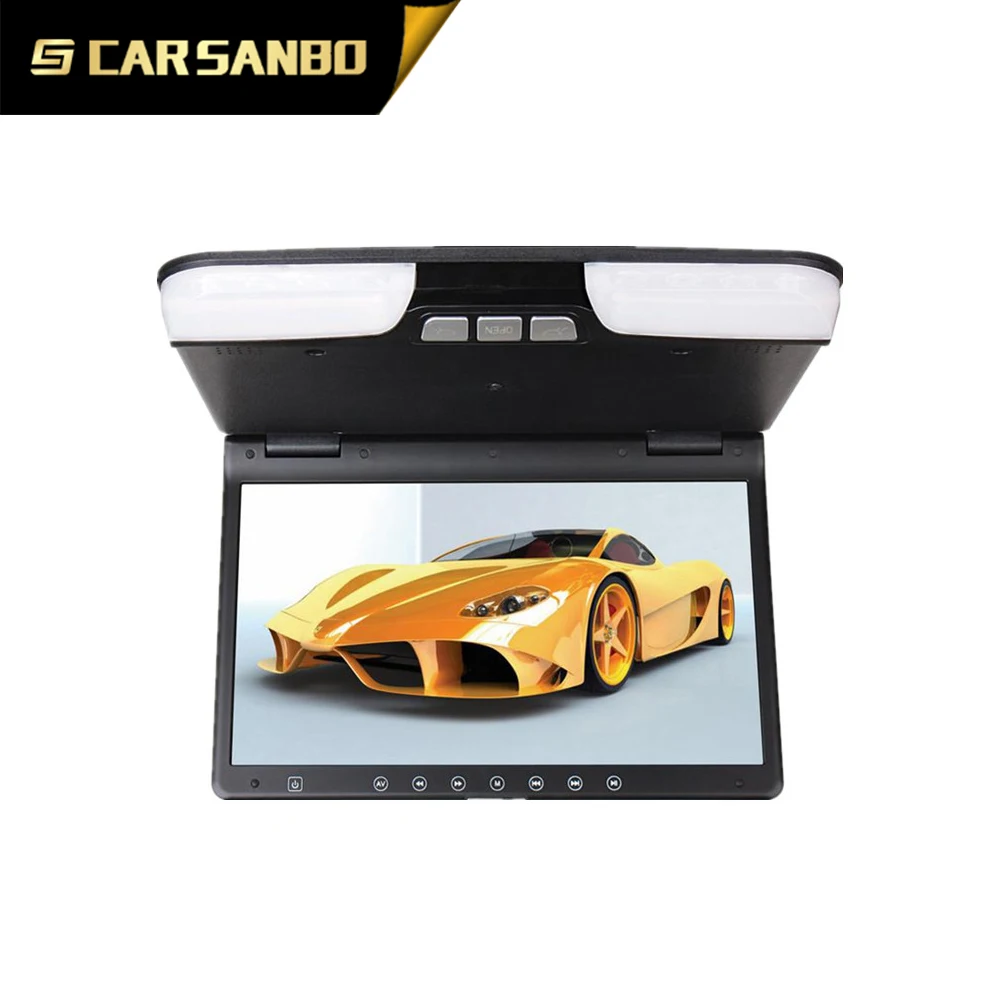High quality Lamp 15inch auto dvd with FM Transmitter