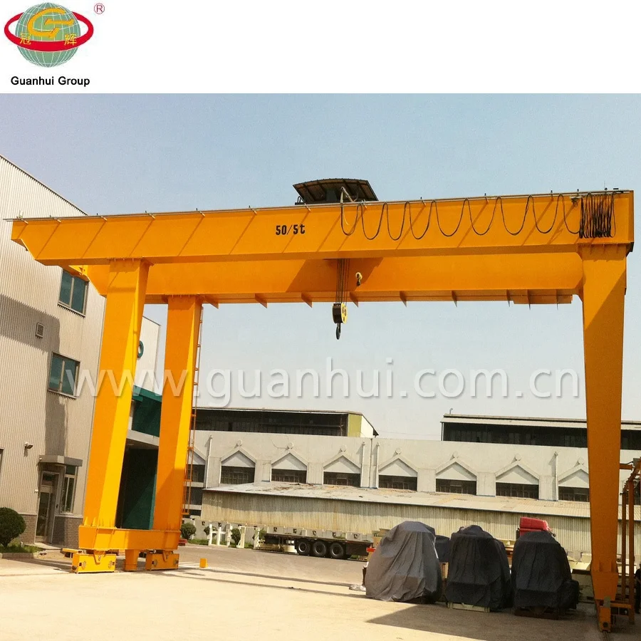 mobile electric double girder gantry crane lifting frame