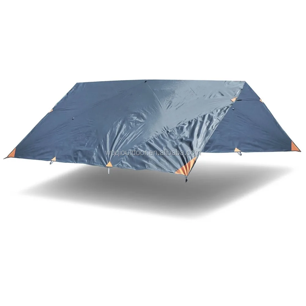 Woqi Outdoor Camping  Waterproof Nylon Polyester  Ripstop  Coated PU  Rain  Fly  hammock  tent Tarp Shelter for Camping