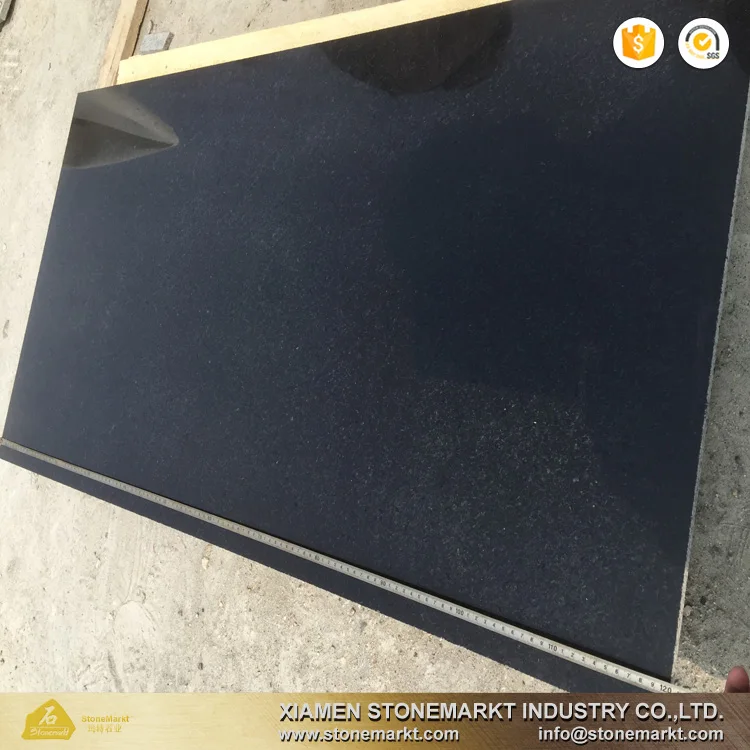 Polished 120*60*1cm China black granite tile