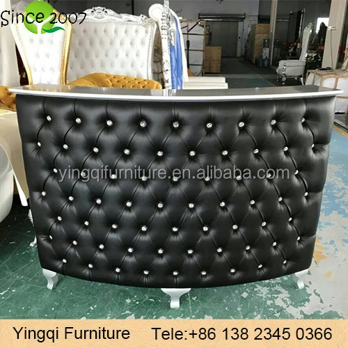 Beauty Salon Pedicure Black Reception Desk