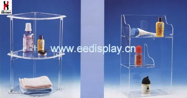 Акриловая угловая полка для ванной в двух