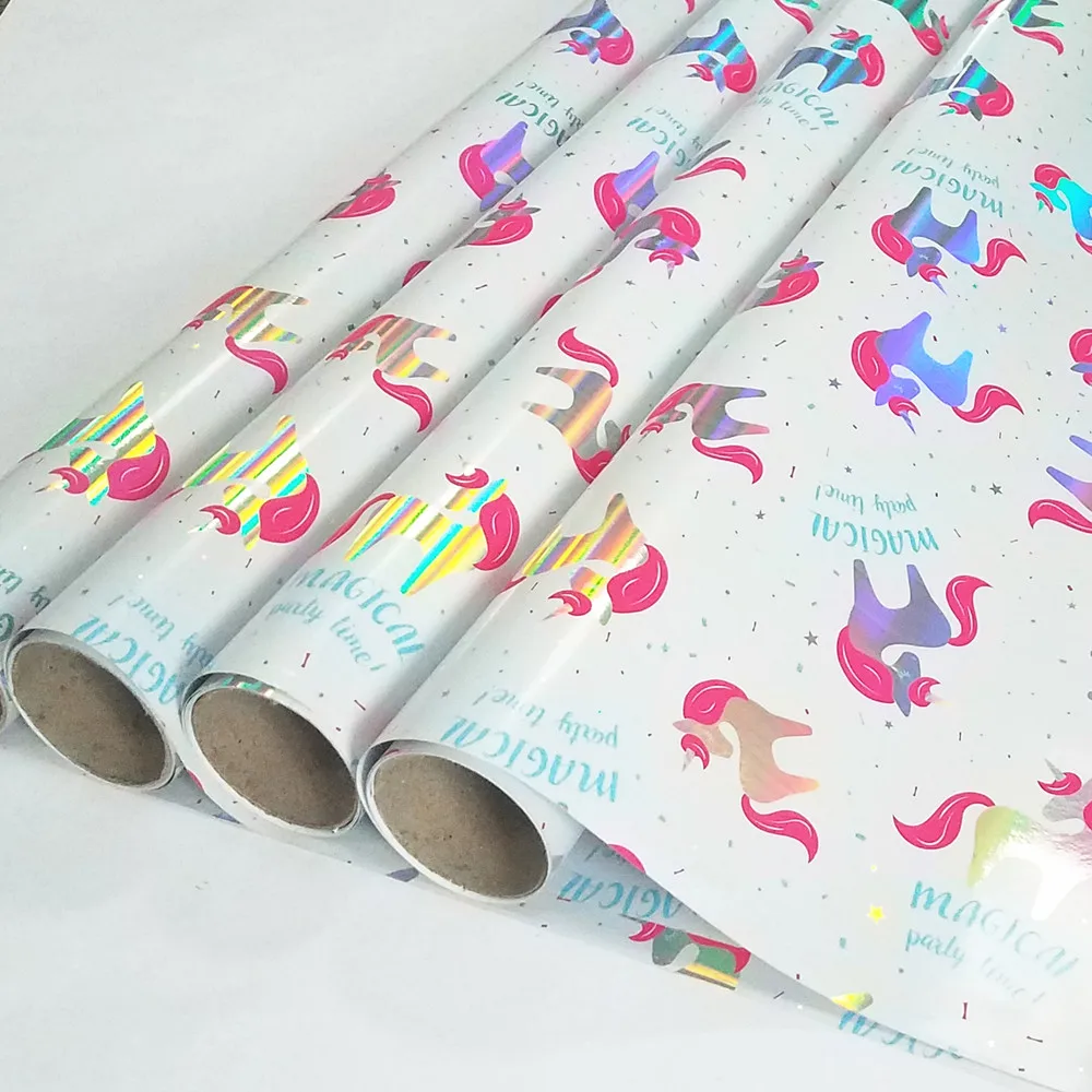 
Factory Price Fancy Design Foil Stamping Wrapping Paper Roll, Wholesale Custom Logo Printed Gift Wrapping Paper, rolling paper 