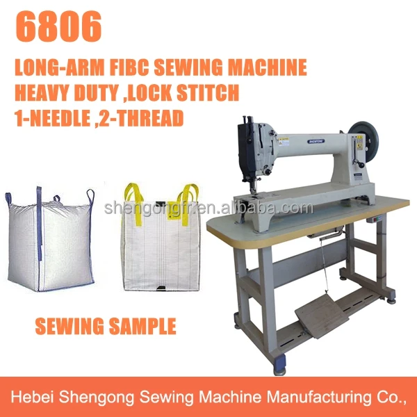 SHENPENG FGB6806 long arm free-form heavy duty FIBC sewing machine to attach sling
