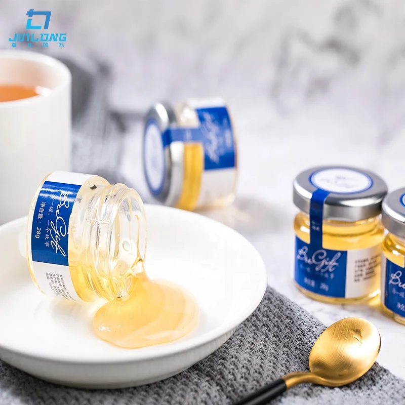 Most popular Unique design mini glass packing pure natural honey for gift