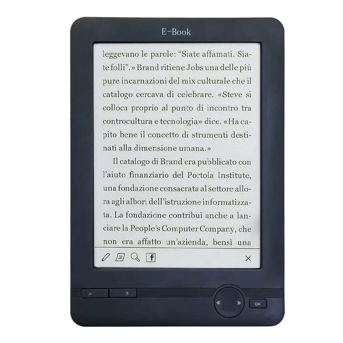 
BK-609 ink screen e-reader 6inch reader 