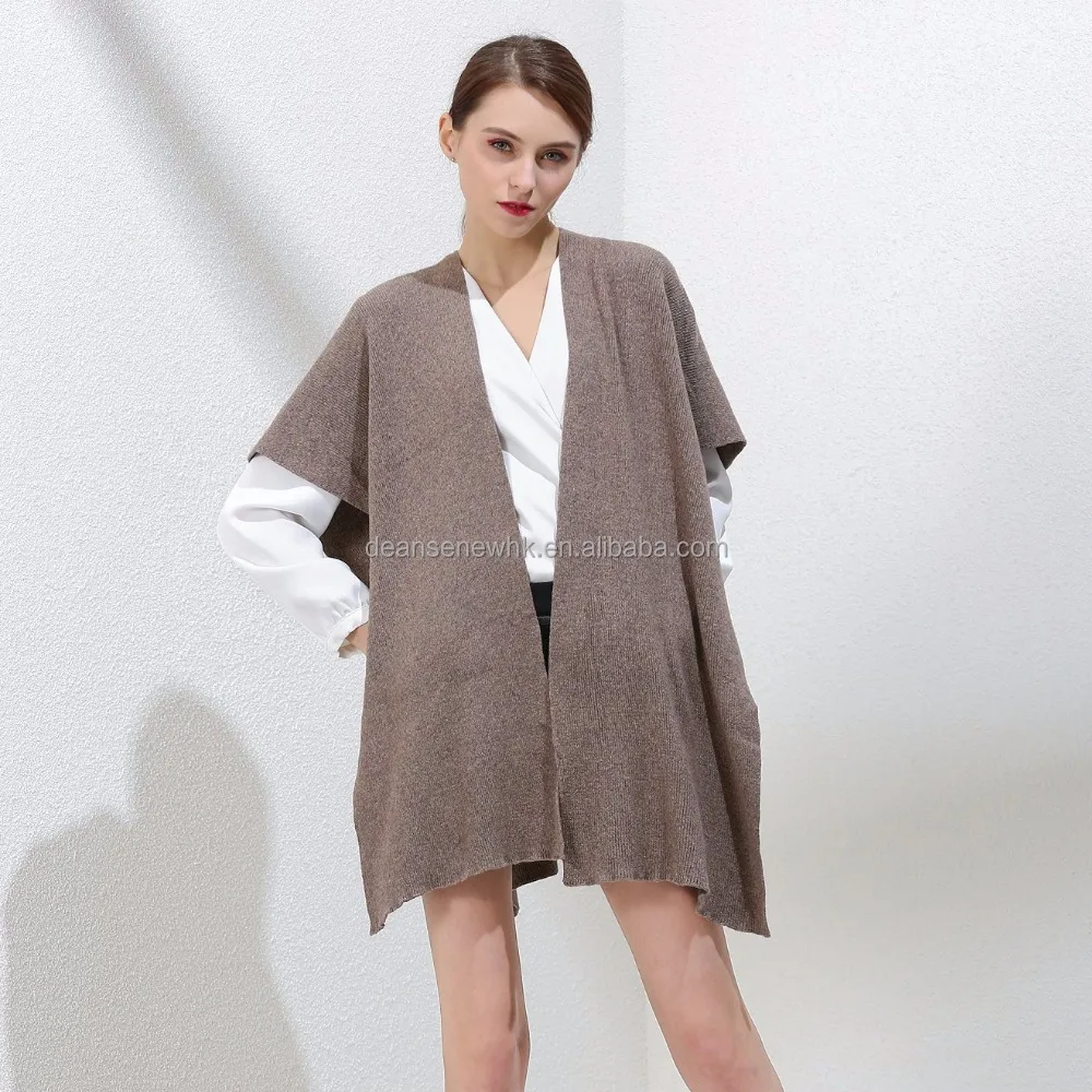 Fashion Custom Made Spring Wool Almond Adult Blanket Scarf Cardigan Pashmina Scarves Shawl for Women Lady Girl Knit Wrap Pocho