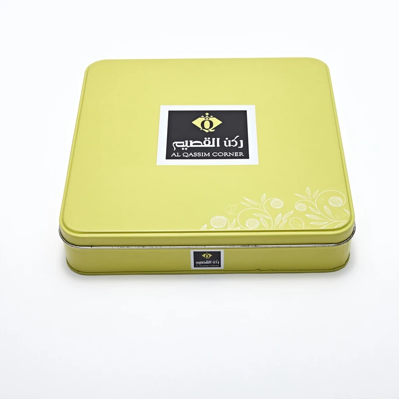 
Square Gift Tin Box Tinplate Metal Tin Box for Chocolate Candy 