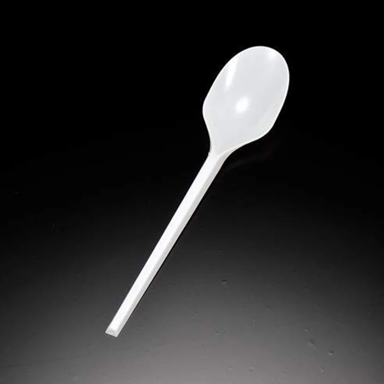 Customized Reusable Plastic Spoons Eco Friendly Heavy Duty Plastic Spoons