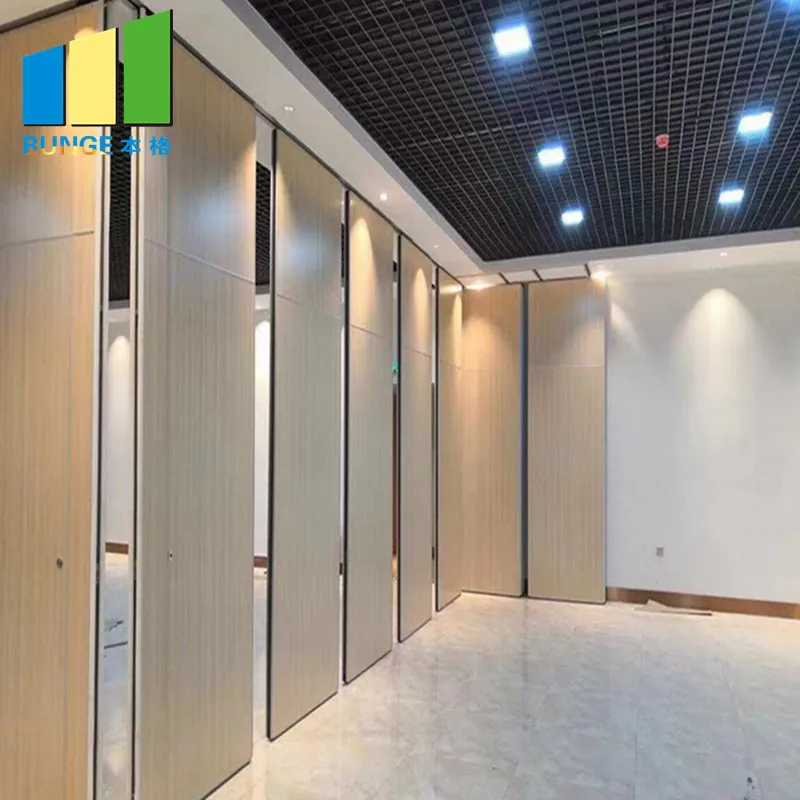 Meeting Room Soundproof Operable Walls Acoustic Folding Sliding Movable Partitions for Office