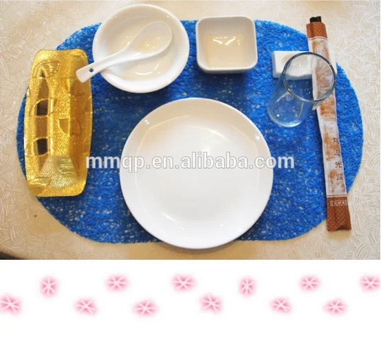 Home decor Овальный кофе ПВХ antifatigue стол салфетки