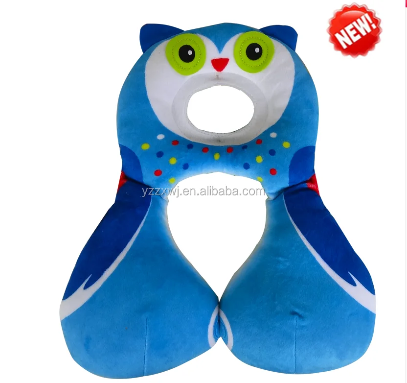 
Free Sample Wholesale Factory baby kid children neck support pillow cushion soft plush animal shape funny neck support pillow 