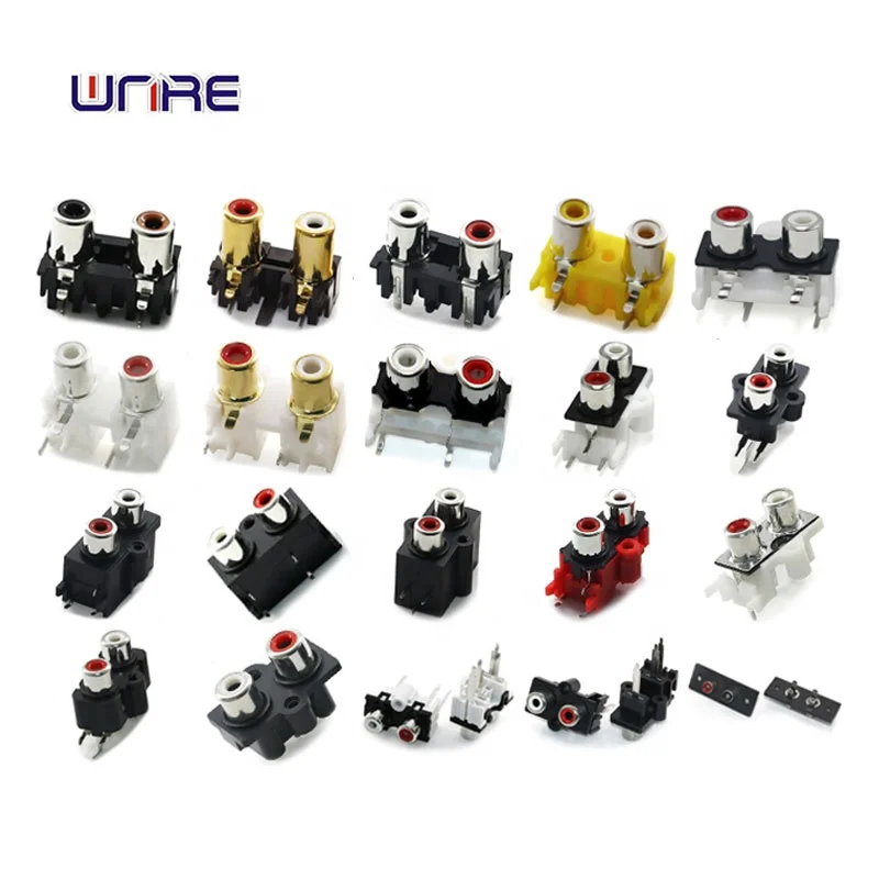 Cheap Factory for Sale WNRE 2 outlet 4 pin Rca Jack pcb mount