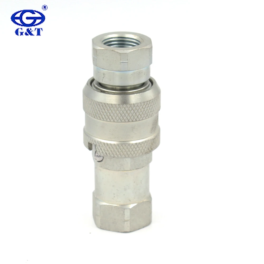 
Parker Hannifin TC-371 interchange Hydraulic High Pressure Quick Coupler with Sleeve Lock, Poppet Valve 3/8 inch Body Size 