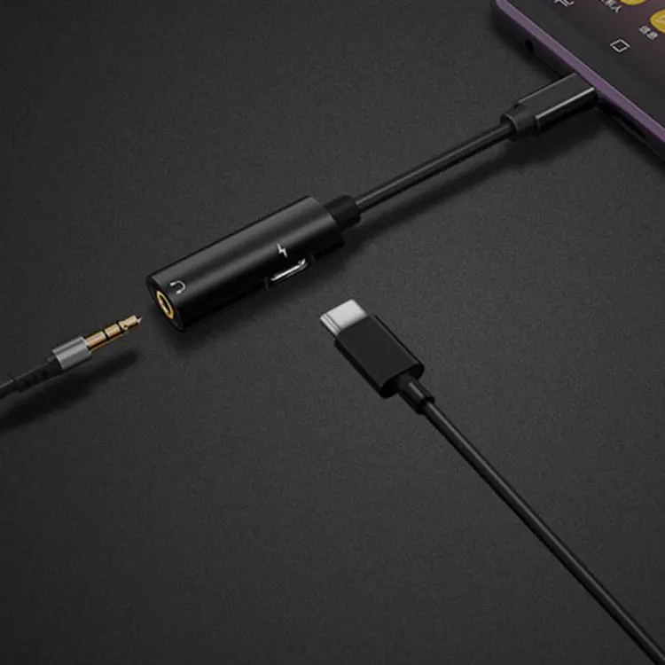 2 в 1 USB Type C 3 5 мм адаптер для наушников аудиокабель зарядного устройства прослушивания музыки