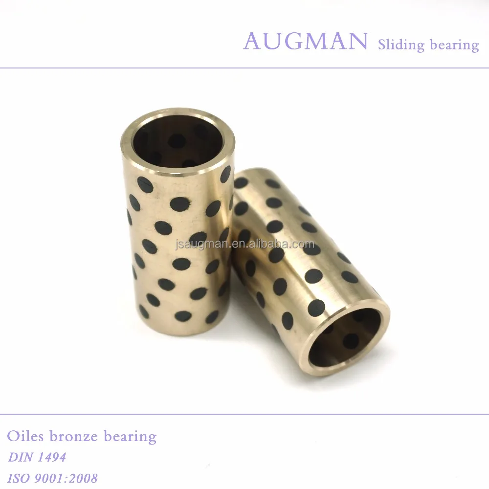 China manufacturer sliding bushing, brass bush with graphite