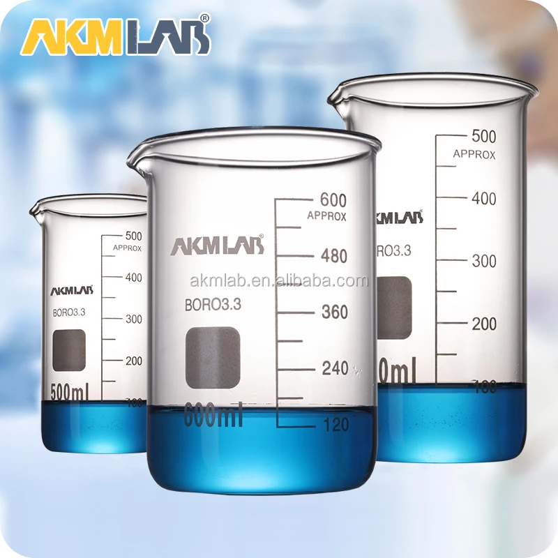 AKMLAB Laboratory Borosilicate Glass Measuring Cylinder