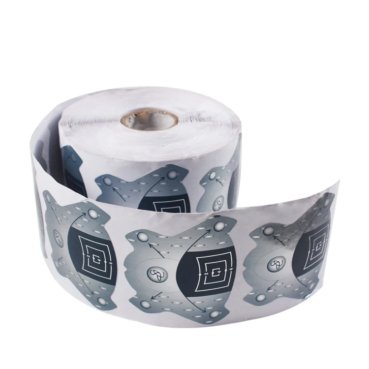 
500pcs Roll Blue Gray Frog Shape Nail Dual Form For Nail Art Acrylic UV Gel Tips Guide Extension 