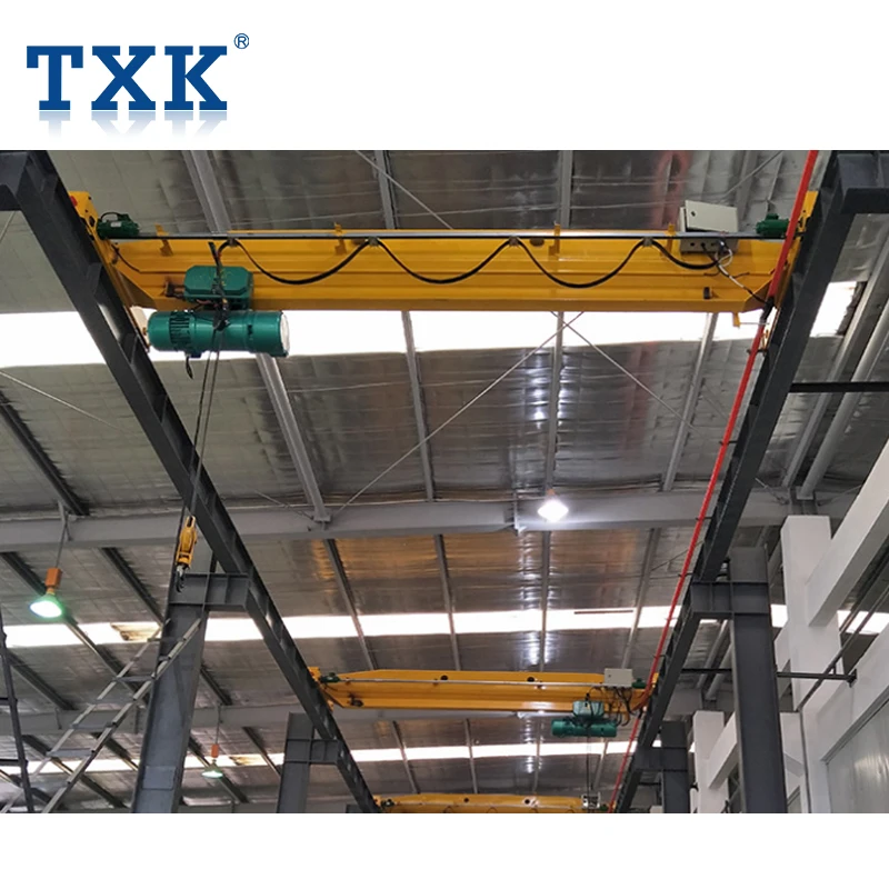 TXK 10T EOT Monorail Overhead Crane Single Girder Price With Electric Chain Hoist