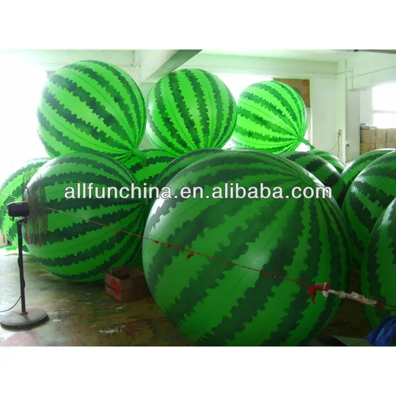 watermelon helium balloon