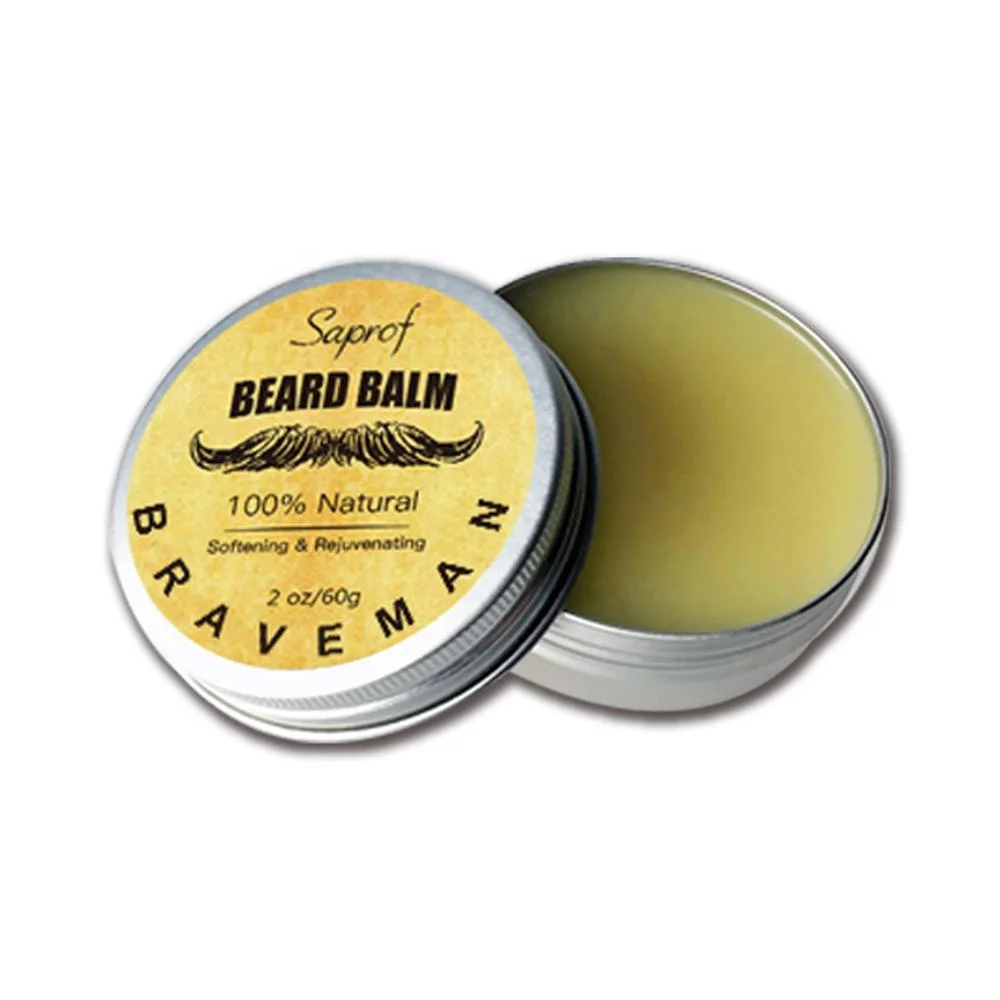Popular Beard Balm Moustache Wax 2OZ With Beeswax For Beard Grooming And Styling