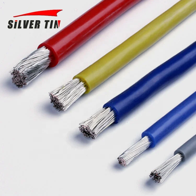1.5mm silicone wire cooper silver coated  hook-up wire electric cable and wire