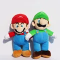 Free Shipping 2pcs set Super Mario Bros MARIO LUIGI Plush Doll Stuffed Toy 9 inch