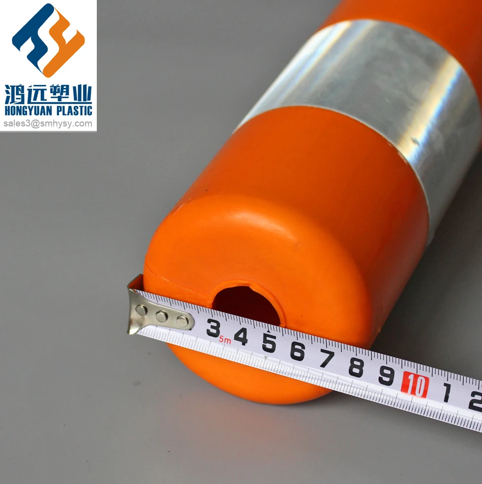 H100cm TPU flexible warning post road bollard delineator post
