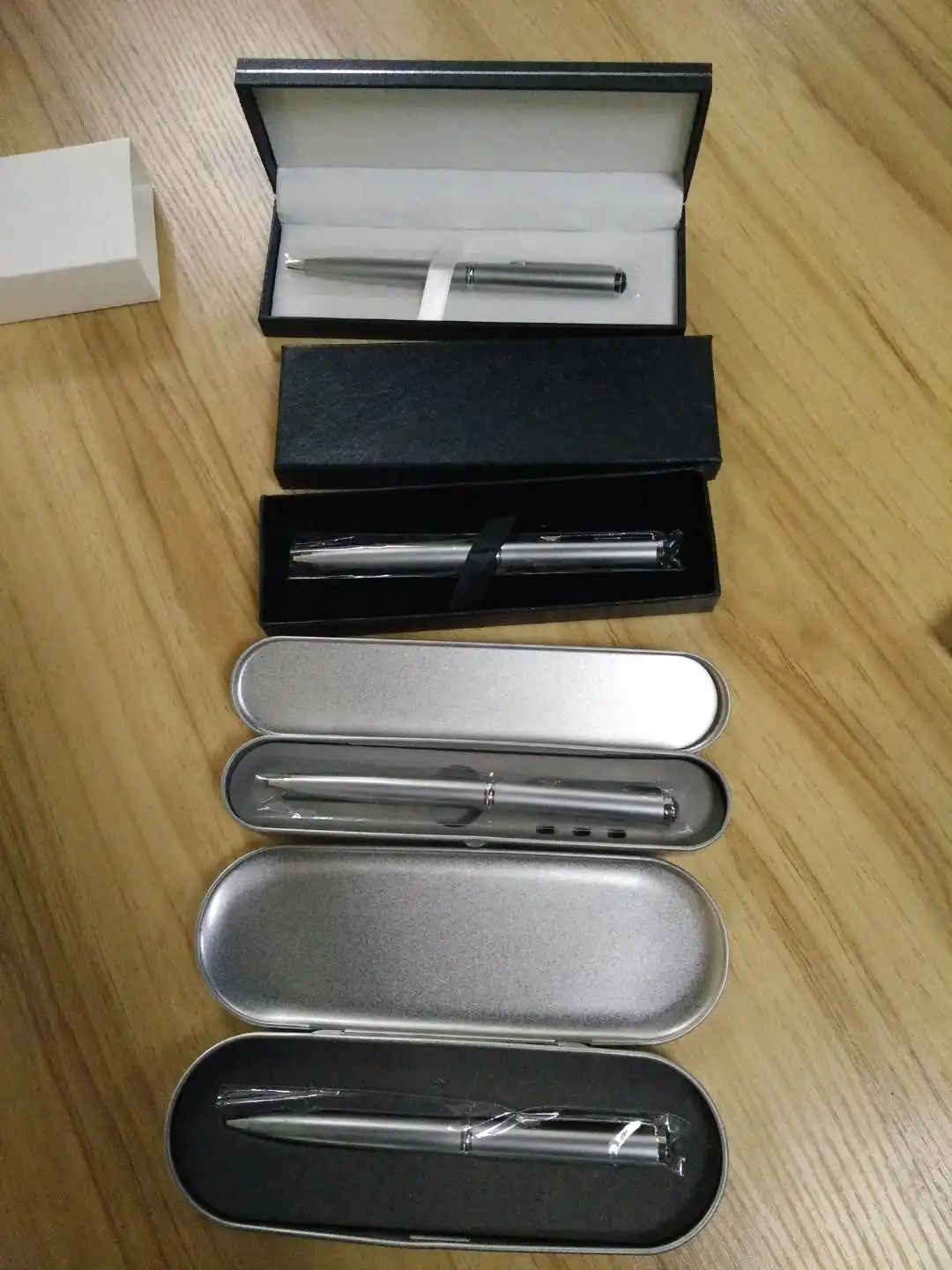 Custom Personal Name Seals Executive Self-inking Stamp Pen Metal Gold Silver Stamp Pen with case
