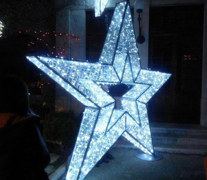 big star outdoor christmas decoration led motif light