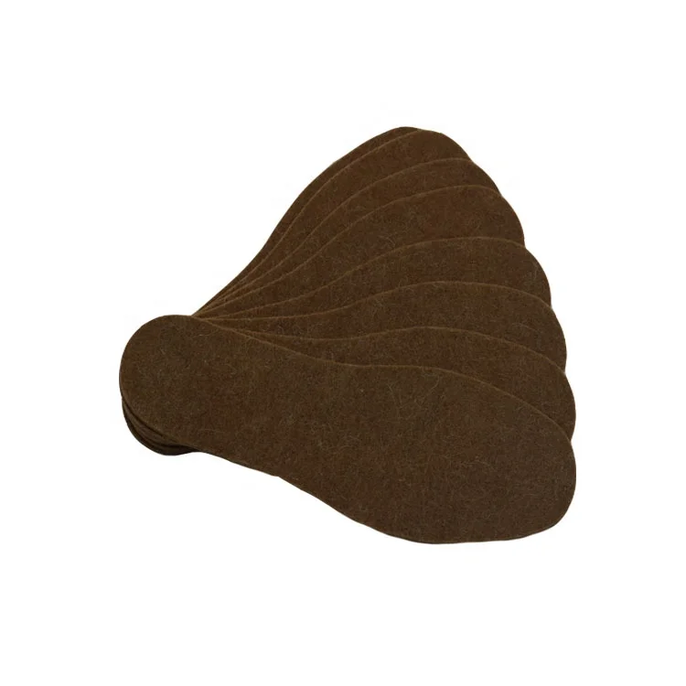 Factory wholesale whole 100% polyester needle fabric punched nonwoven felt warm thermal winter insole with good price