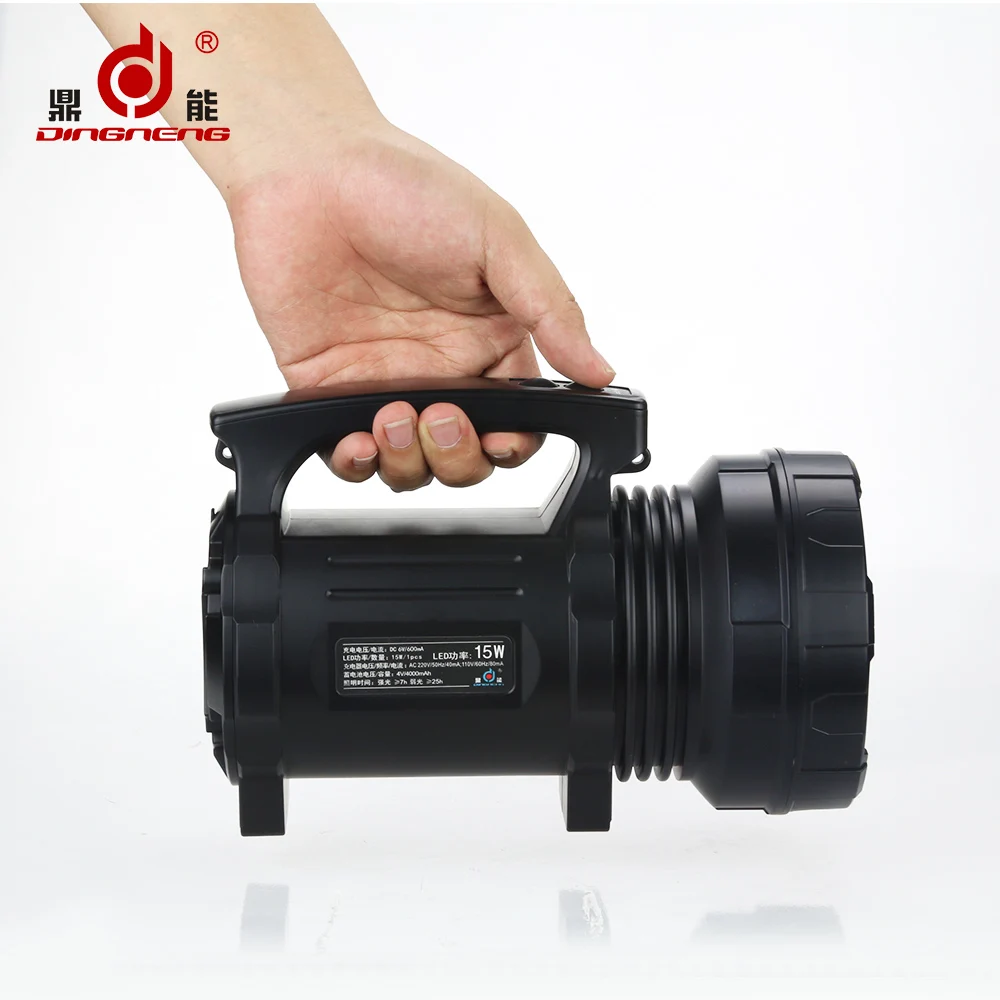 Factory wholesale 15W  LED Searchlight long distance  portable Rechargeablefor export