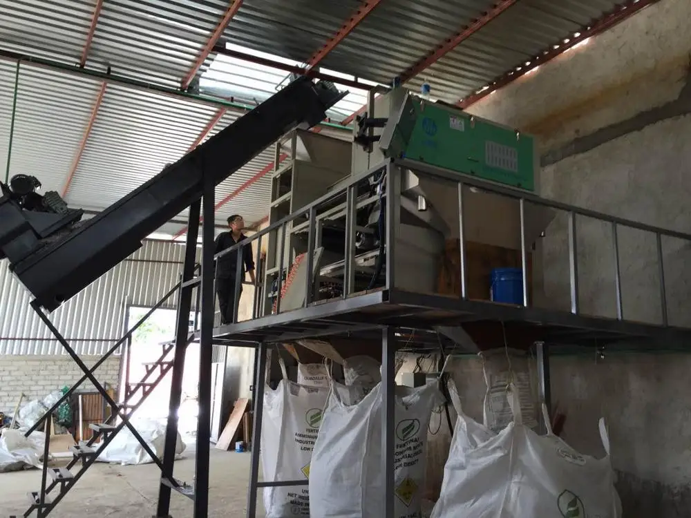 Mixed plastic color sorting machine, PET/PP/ABS sorting machine