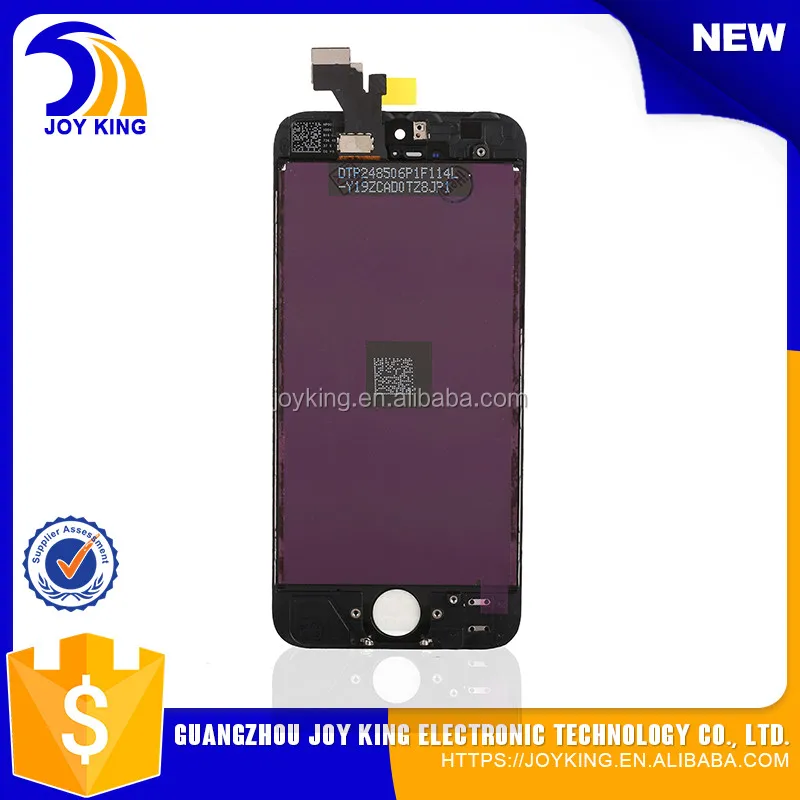 Для Iphone 5 Сенсорный ЖК-Экран Digitizer с Рамкой + Гибкий Кабель + Домашняя Кнопка Белый